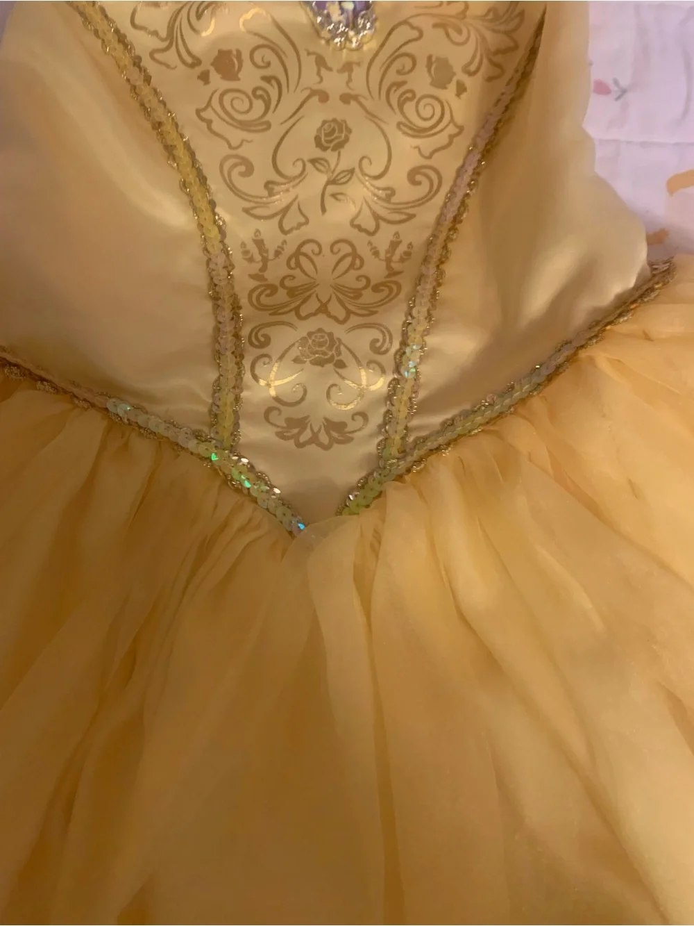 Disney Yellow Bella-Inspired Princess Dress Costume